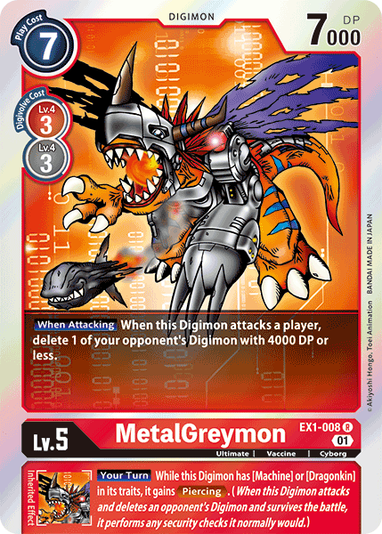 MetalGreymon [EX1-008] [Classic Collection] | Black Swamp Games