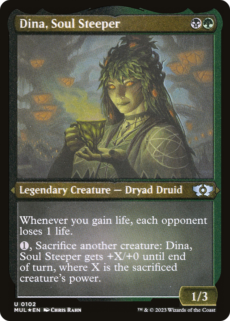 Dina, Soul Steeper (Foil Etched) [Multiverse Legends] | Black Swamp Games