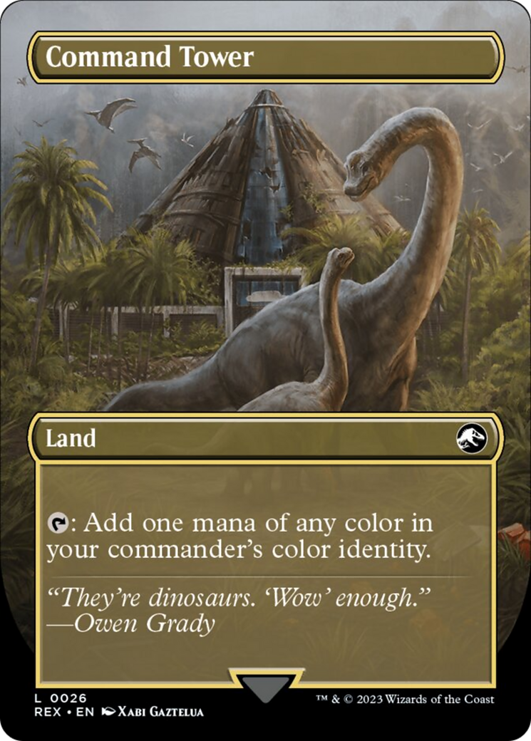 Command Tower // Commander Tower (Borderless) [Jurassic World Collection] | Black Swamp Games