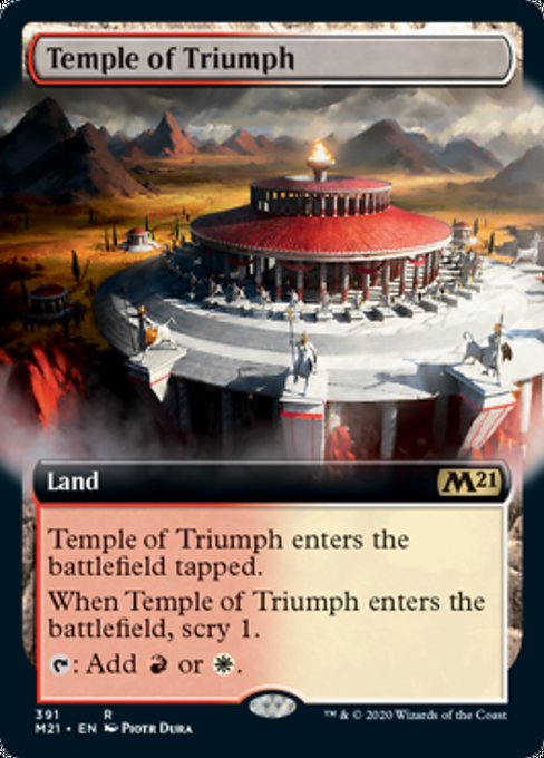 Temple of Triumph (Extended Art) [Core Set 2021] | Black Swamp Games