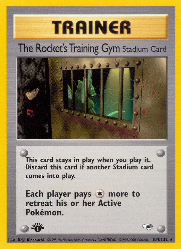 The Rocket's Training Gym (104/132) [Gym Heroes 1st Edition] | Black Swamp Games