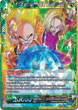 Krillin and Android 18, Power Couple (DB1-093) [Dragon Brawl] | Black Swamp Games