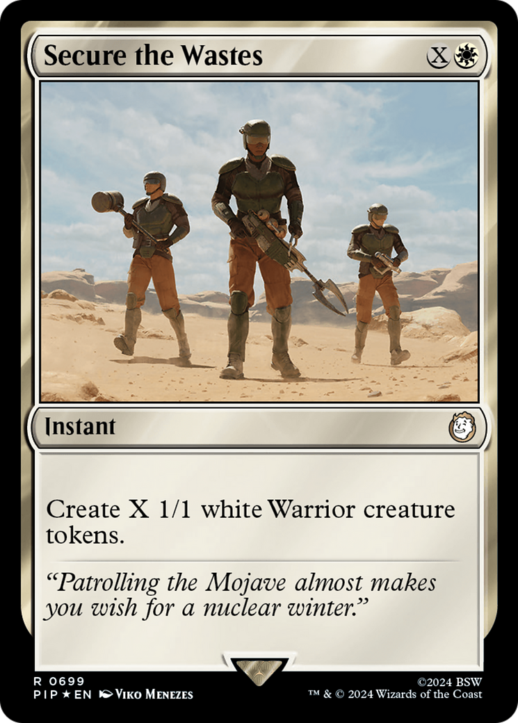 Secure the Wastes (Surge Foil) [Fallout] | Black Swamp Games