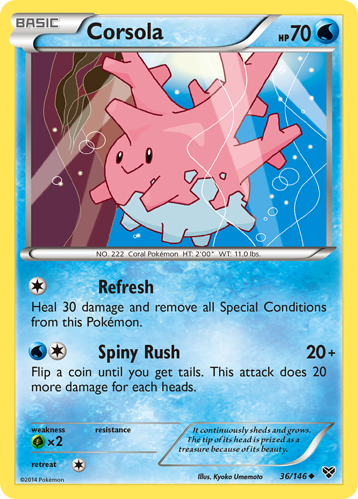 Corsola (36/146) [XY: Base Set] | Black Swamp Games