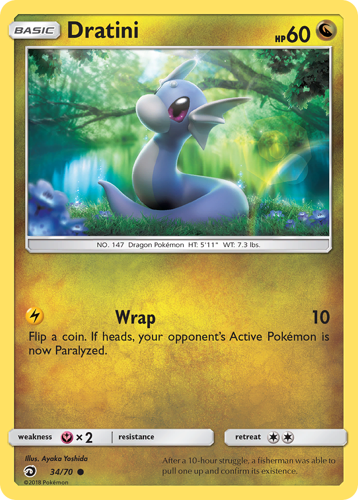 Dratini (34/70) [Sun & Moon: Dragon Majesty] | Black Swamp Games