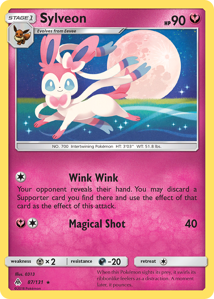 Sylveon (87/131) [Sun & Moon: Forbidden Light] | Black Swamp Games