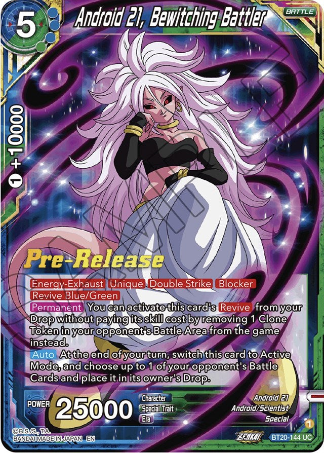 Android 21, Bewitching Battler (BT20-144) [Power Absorbed Prerelease Promos] | Black Swamp Games