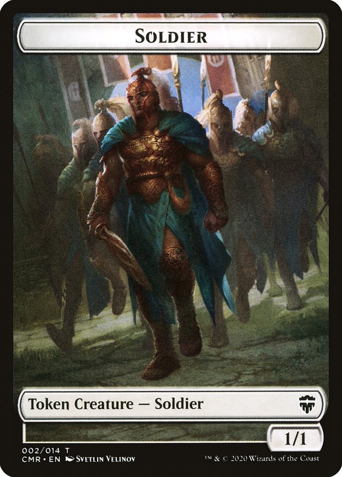 Rock // Soldier Token [Commander Legends Tokens] | Black Swamp Games