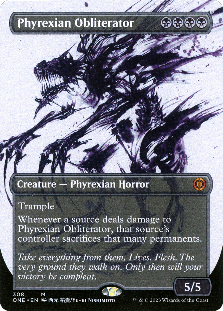 Phyrexian Obliterator (Borderless Ichor) [Phyrexia: All Will Be One] | Black Swamp Games