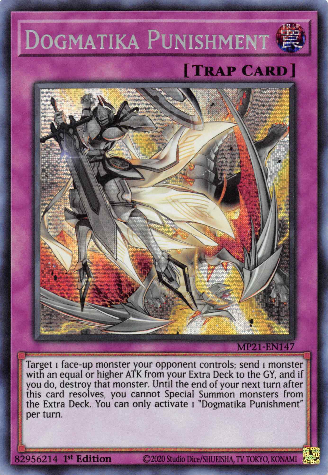 Dogmatika Punishment [MP21-EN147] Prismatic Secret Rare | Black Swamp Games