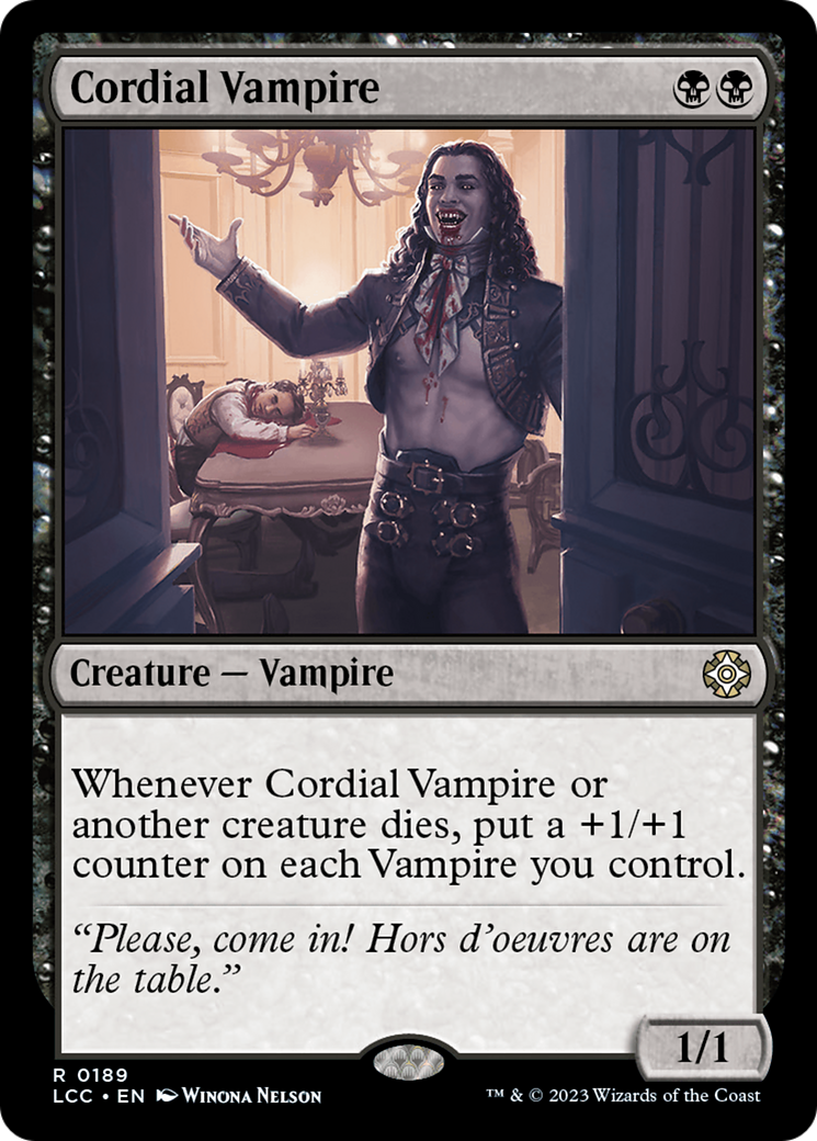 Cordial Vampire [The Lost Caverns of Ixalan Commander] | Black Swamp Games