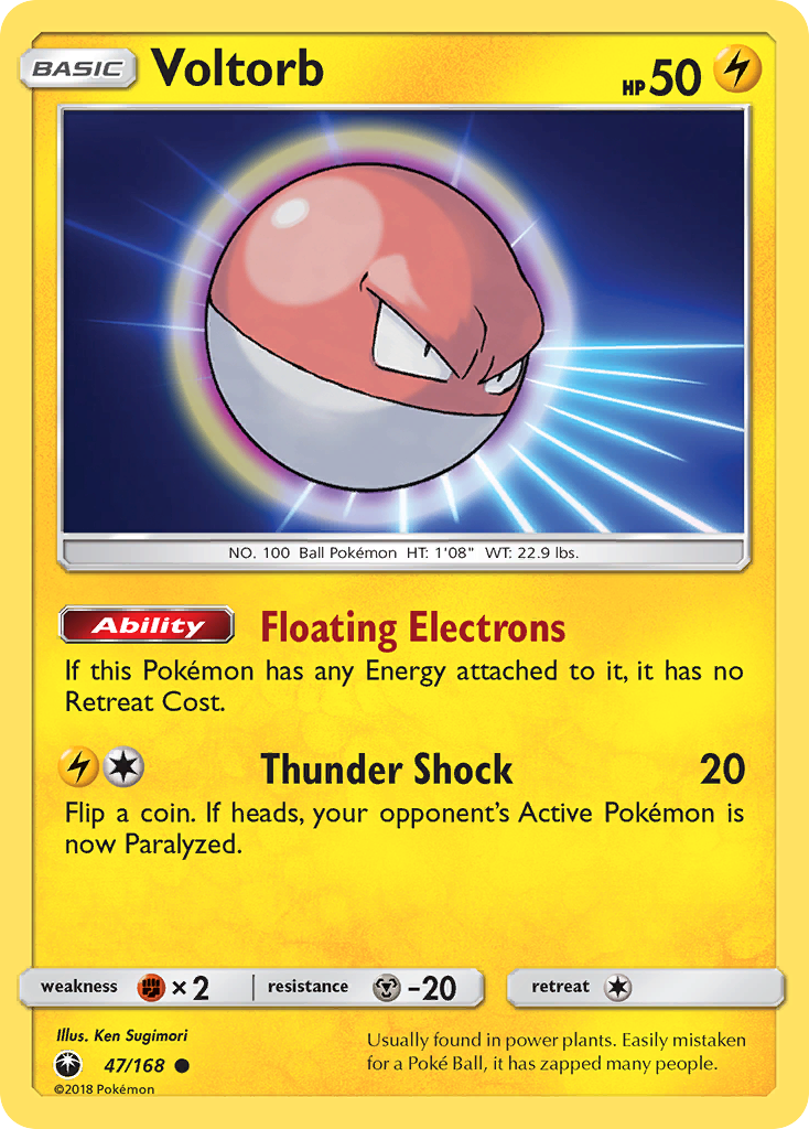 Voltorb (47/168) [Sun & Moon: Celestial Storm] | Black Swamp Games