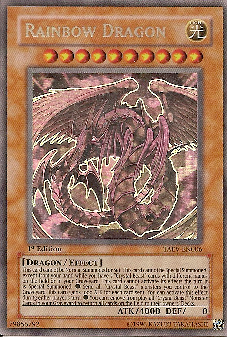 Rainbow Dragon [TAEV-EN006] Ghost Rare | Black Swamp Games