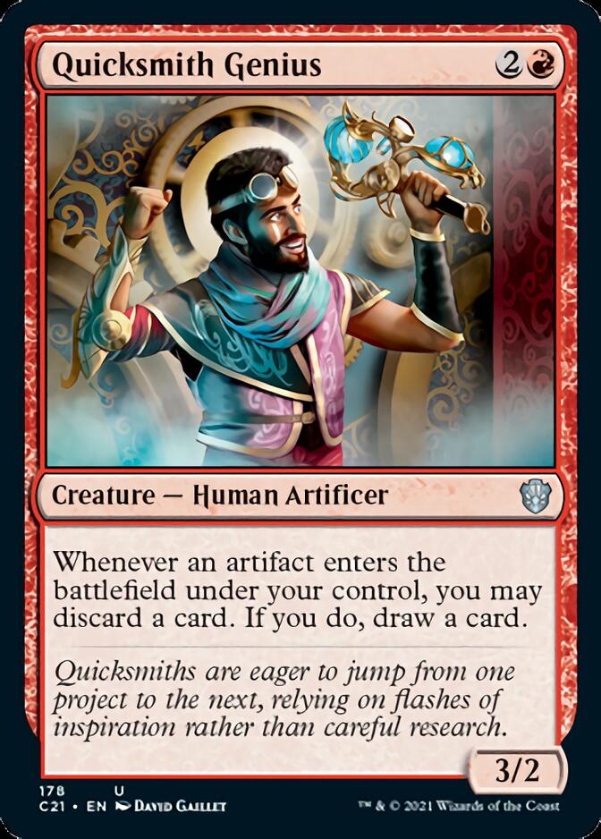 Quicksmith Genius [Commander 2021] | Black Swamp Games
