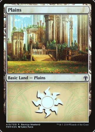 Plains - Selesnya (A10) [GRN Ravnica Weekend] | Black Swamp Games