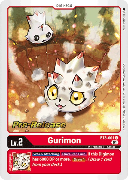Gurimon [BT8-001] [New Awakening Pre-Release Cards] | Black Swamp Games