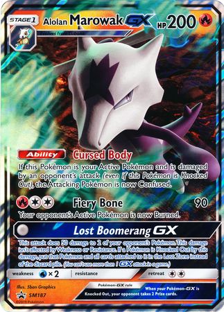 Alolan Marowak GX (SM187) (Jumbo Card) [Sun & Moon: Black Star Promos] | Black Swamp Games