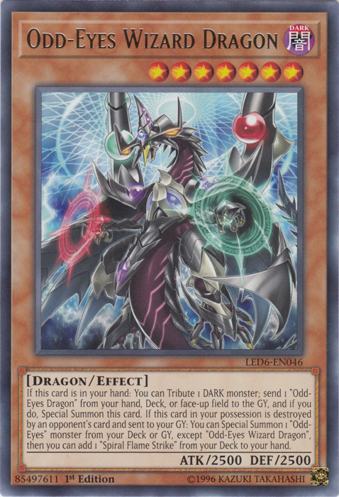 Odd-Eyes Wizard Dragon [LED6-EN046] Rare | Black Swamp Games