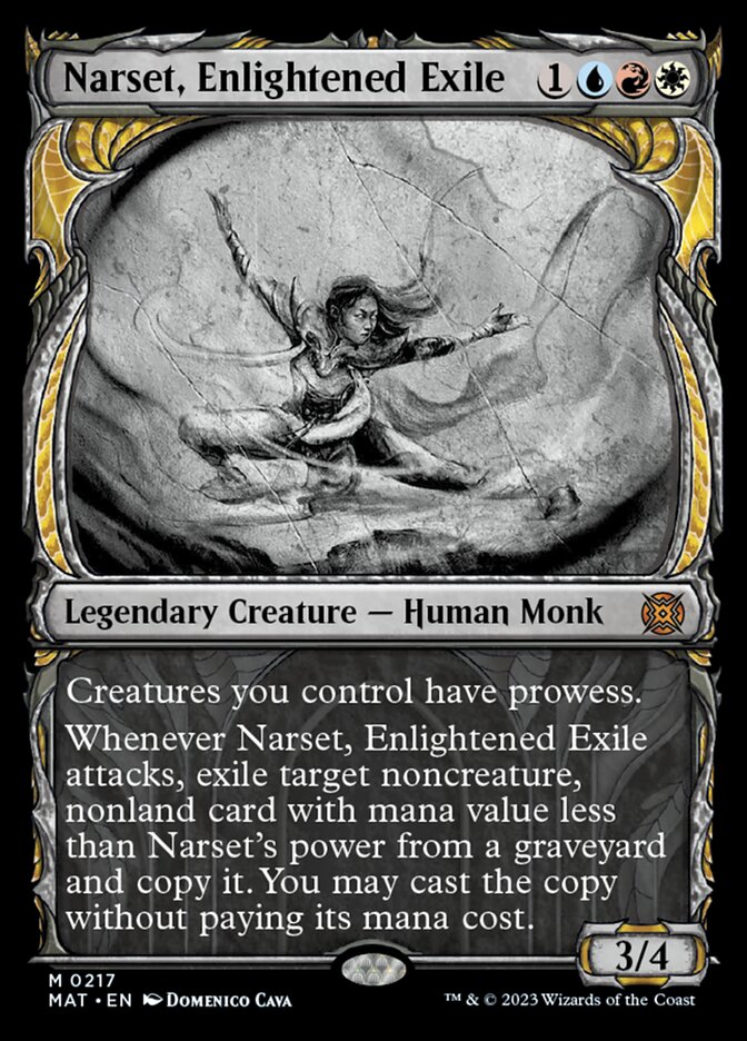 Narset, Enlightened Exile (Showcase Halo Foil) [March of the Machine: The Aftermath] | Black Swamp Games