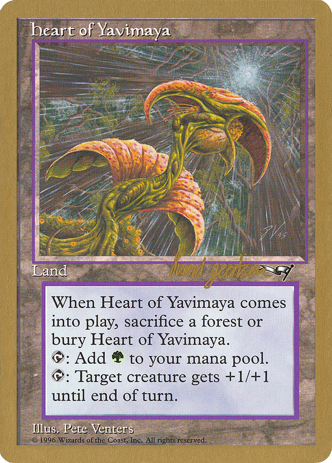 Heart of Yavimaya (Svend Geertsen) [World Championship Decks 1997] | Black Swamp Games