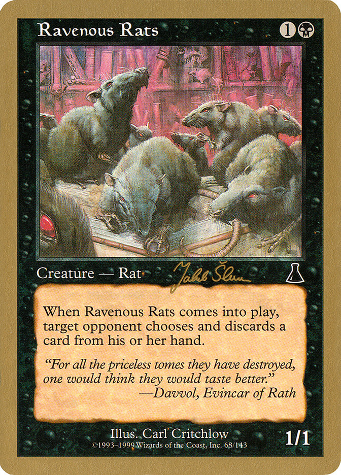 Ravenous Rats (Jakub Slemr) [World Championship Decks 1999] | Black Swamp Games