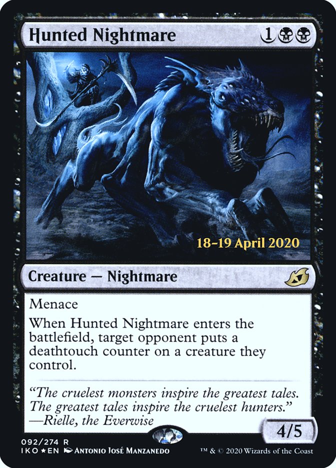 Hunted Nightmare  [Ikoria: Lair of Behemoths Prerelease Promos] | Black Swamp Games