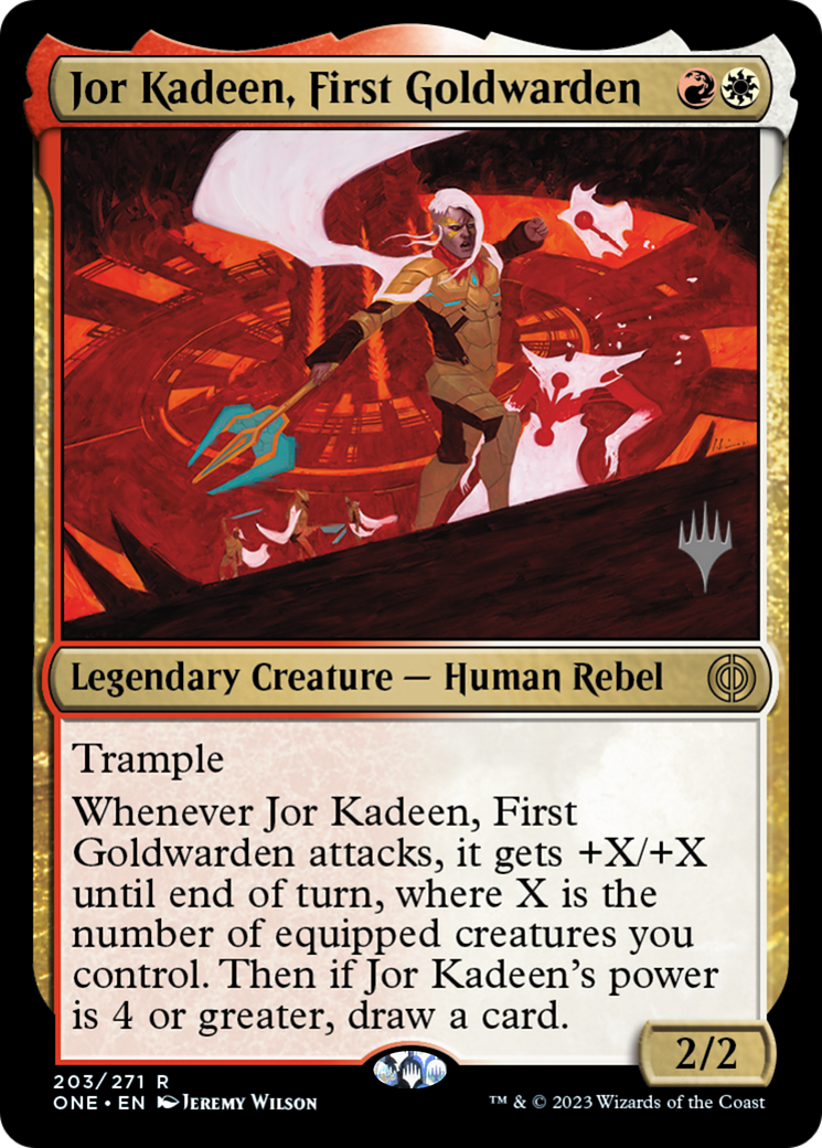 Jor Kadeen, First Goldwarden (Promo Pack) [Phyrexia: All Will Be One Promos] | Black Swamp Games