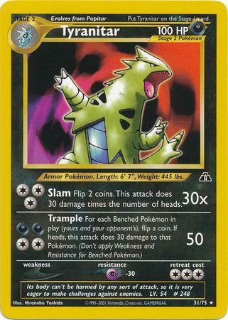 Tyranitar (31/75) [Neo Discovery Unlimited] | Black Swamp Games