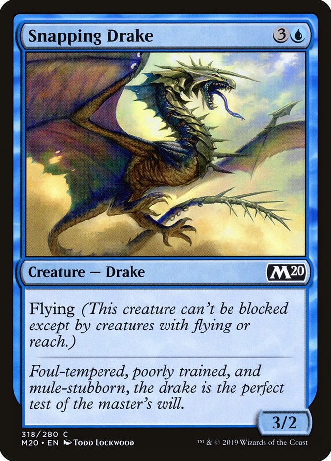 Snapping Drake [Core Set 2020] | Black Swamp Games