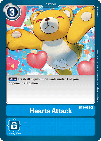 Hearts Attack [BT1-099] [Release Special Booster Ver.1.0] | Black Swamp Games