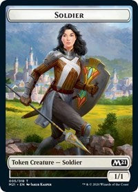 Soldier // Weird Double-sided Token [Core Set 2021 Tokens] | Black Swamp Games