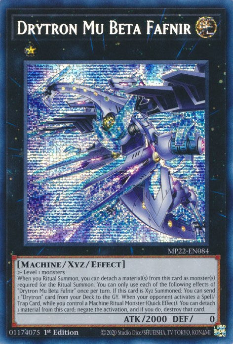 Drytron Mu Beta Fafnir [MP22-EN084] Prismatic Secret Rare | Black Swamp Games