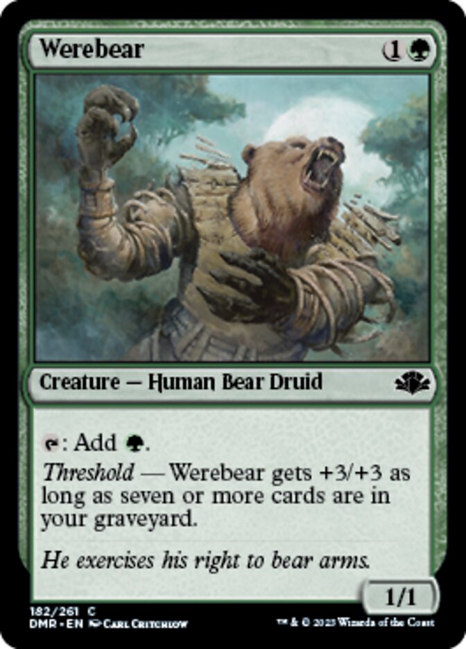 Werebear [Dominaria Remastered] | Black Swamp Games