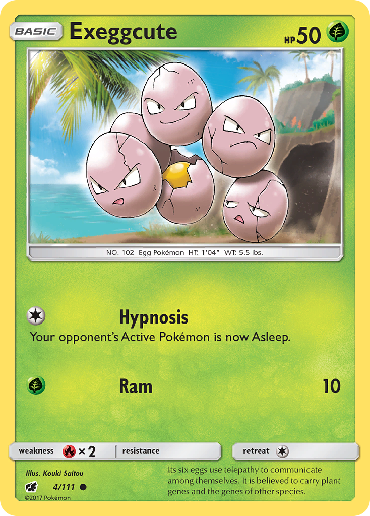 Exeggcute (4/111) [Sun & Moon: Crimson Invasion] | Black Swamp Games