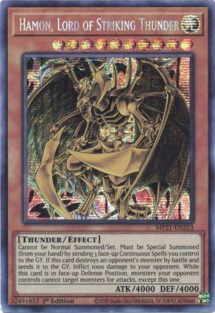 Hamon, Lord of Striking Thunder [MP21-EN253] Prismatic Secret Rare | Black Swamp Games