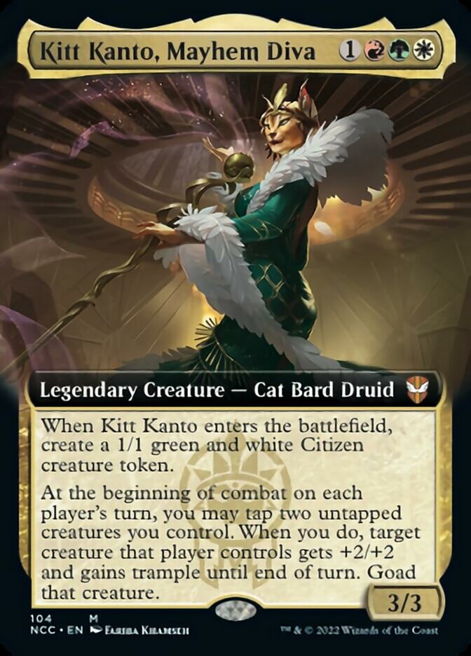 Kitt Kanto, Mayhem Diva (Extended Art) [Streets of New Capenna Commander] | Black Swamp Games