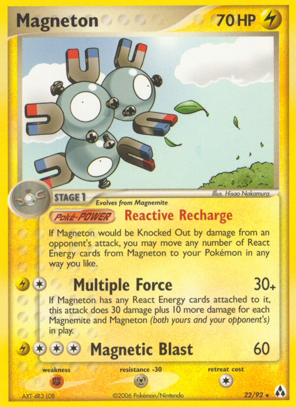 Magneton (22/92) [EX: Legend Maker] | Black Swamp Games