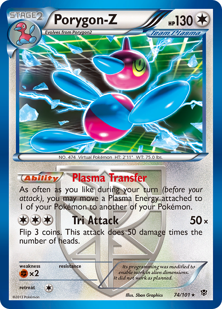 Porygon-Z (74/101) [Black & White: Plasma Blast] | Black Swamp Games