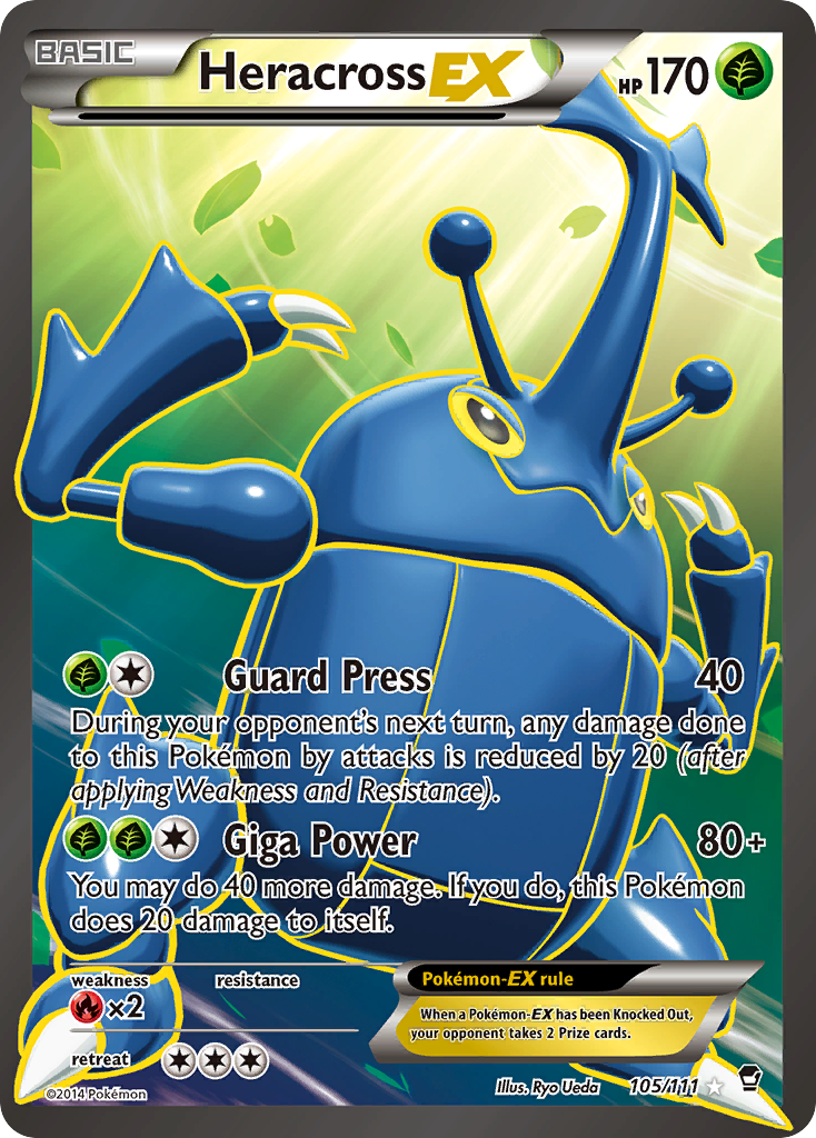 Heracross EX (105/111) [XY: Furious Fists] | Black Swamp Games