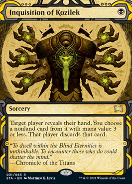 Inquisition of Kozilek (Etched Foil) [Strixhaven Mystical Archive] | Black Swamp Games