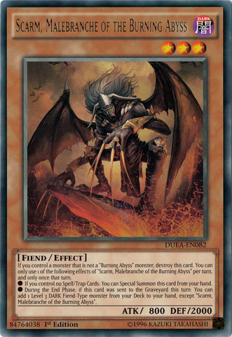Scarm, Malebranche of the Burning Abyss [DUEA-EN082] Rare | Black Swamp Games