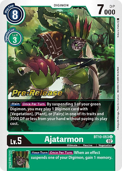 Ajatarmon [BT10-053] [Xros Encounter Pre-Release Cards] | Black Swamp Games