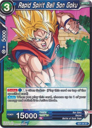 Rapid Spirit Ball Son Goku (Starter Deck - The Awakening) [SD1-04] | Black Swamp Games