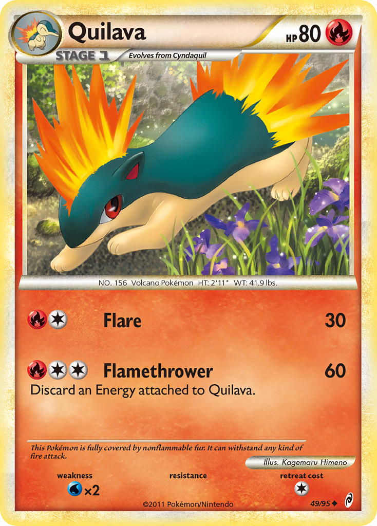 Quilava (49/95) [HeartGold & SoulSilver: Call of Legends] | Black Swamp Games