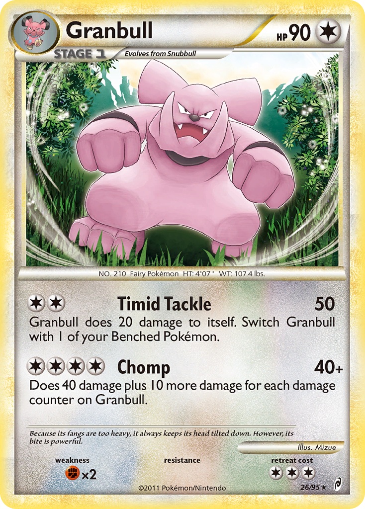 Granbull (26/95) [HeartGold & SoulSilver: Call of Legends] | Black Swamp Games