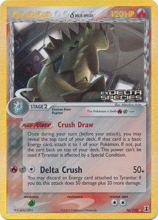 Tyranitar (16/113) (Delta Species) (Stamped) [EX: Delta Species] | Black Swamp Games