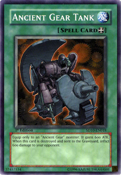 Ancient Gear Tank [SD10-EN018] Common | Black Swamp Games