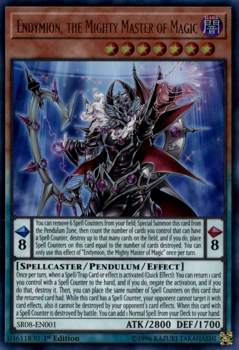 Endymion, the Mighty Master of Magic [SR08-EN001] Ultra Rare | Black Swamp Games