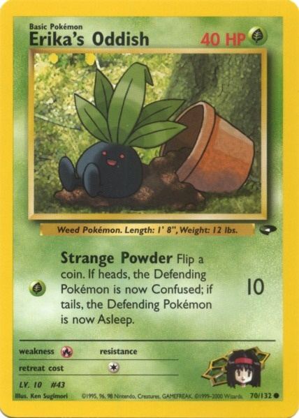 Erika's Oddish (70/132) [Gym Challenge Unlimited] | Black Swamp Games