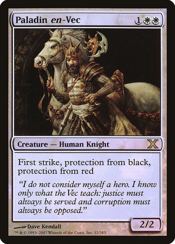 Paladin en-Vec (Premium Foil) [Tenth Edition] | Black Swamp Games